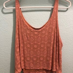Charlotte Russe Crochet crop top
